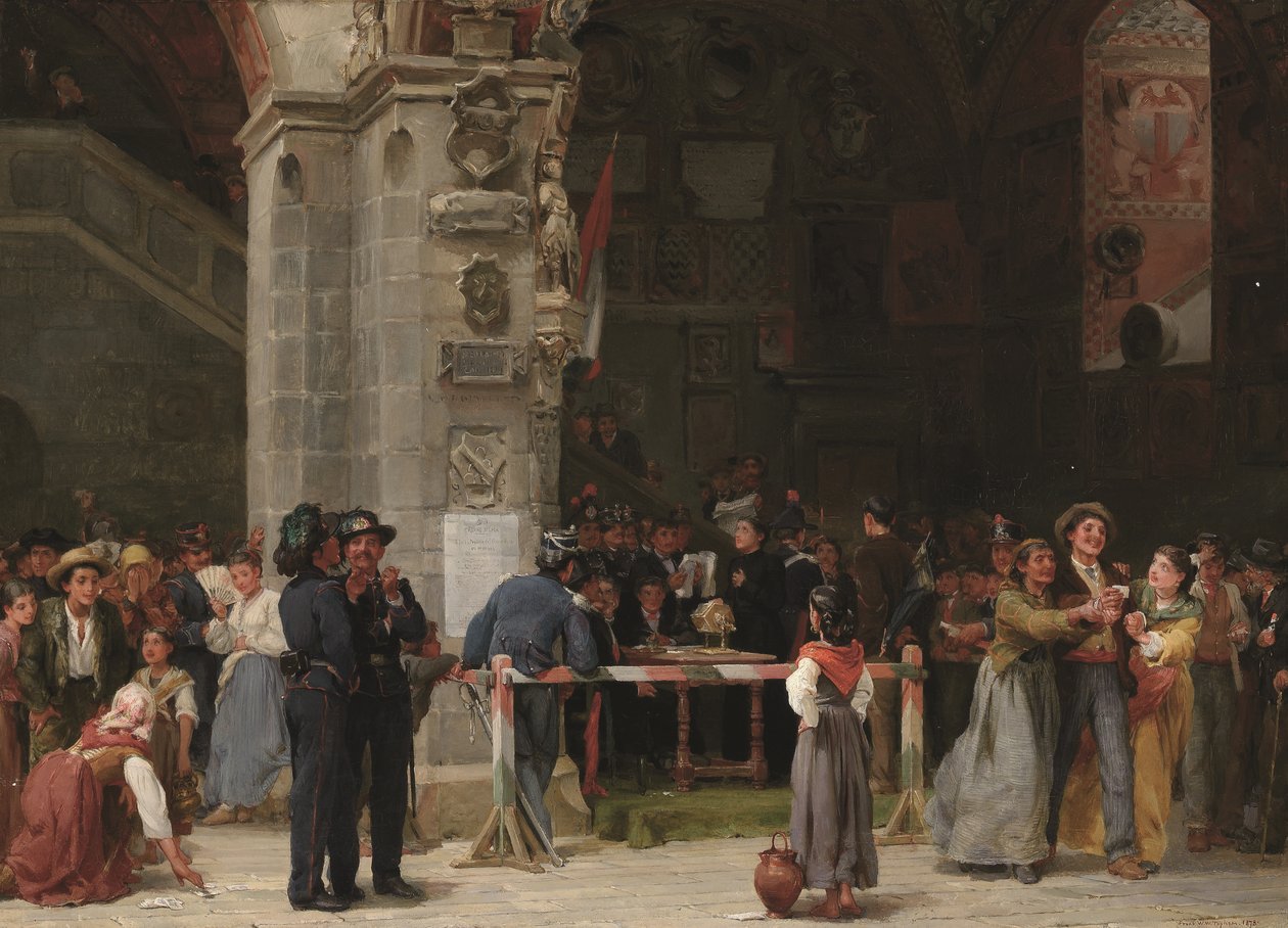 Teckning för militärtjänst - moderna Italien av Frank William Warwick Topham
