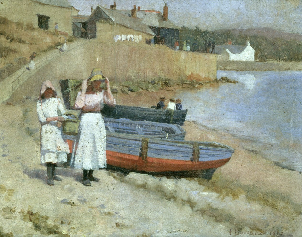Tvärs över stranden av Frank Wright Bourdillon