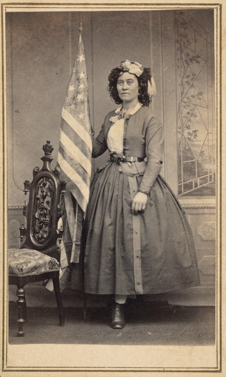 Emma Marsh, ca 1861 (foto) av Franklin Benjamin Gage