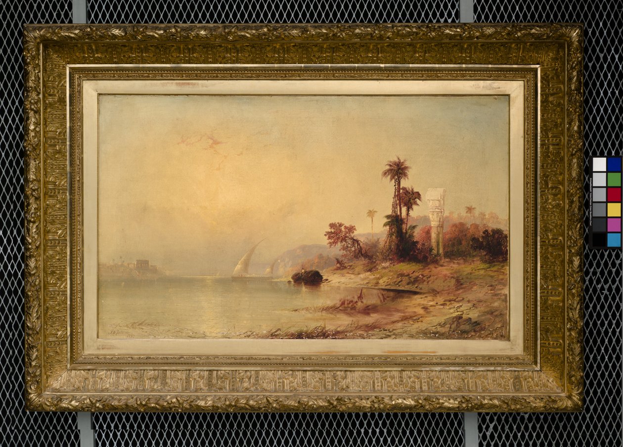The Temple of Philae (olja på duk) av Franklin D. Briscoe
