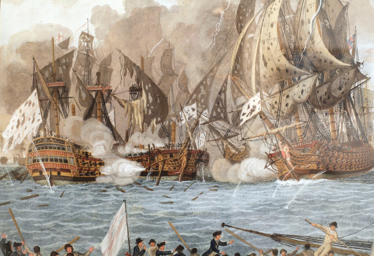 Marinstrid utkämpades den 12 april 1782 nära Guadeloupe (dvs Slaget vid Saintes) av François Aimé Louis Dumoulin