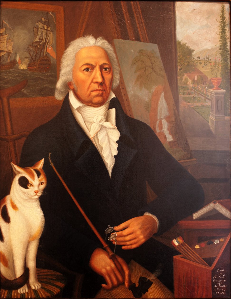 Självporträtt av François Aimé Louis Dumoulin