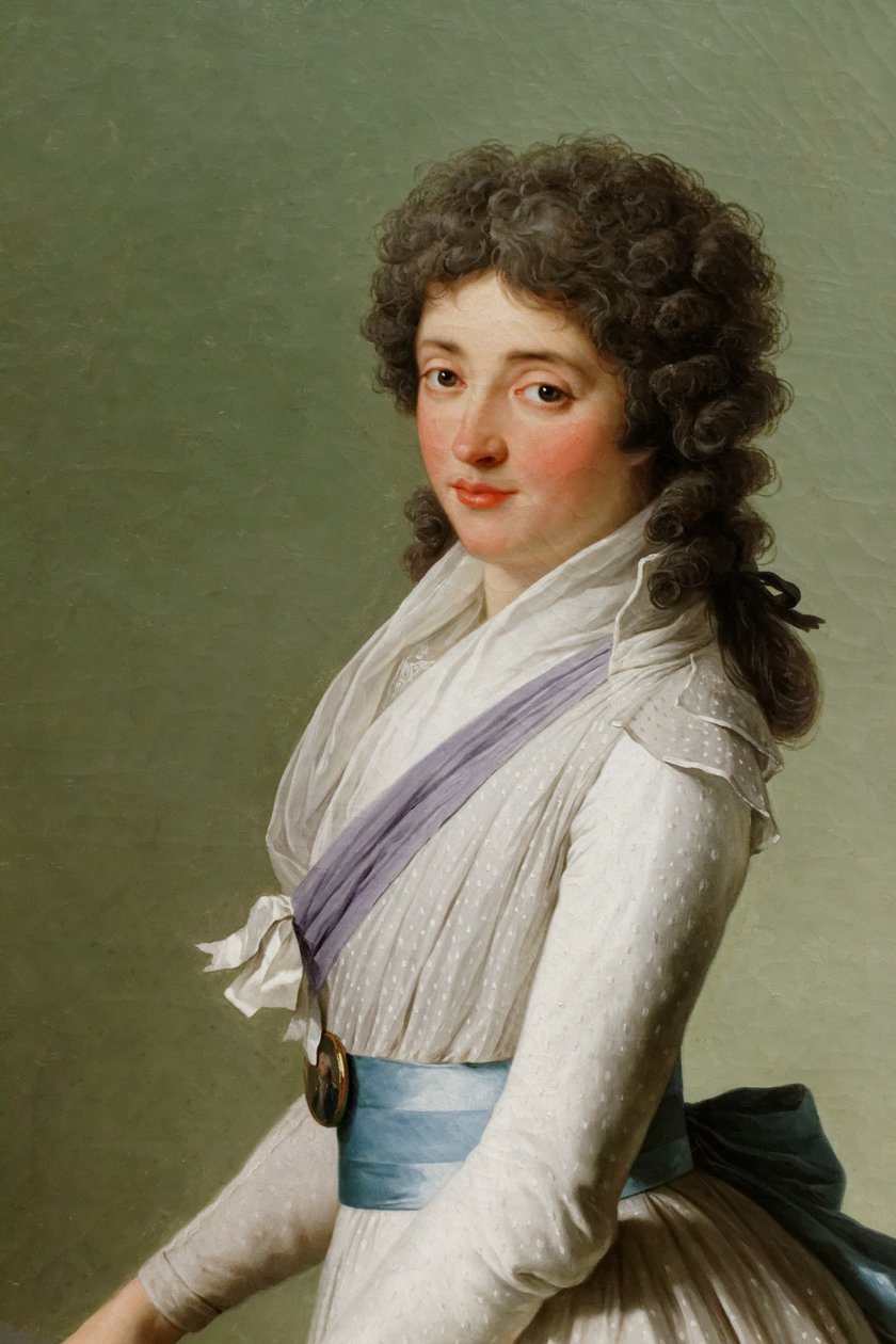 Porträtt av baronessan de Chalvet-Souville, född Marie de Broutin av François André Vincent