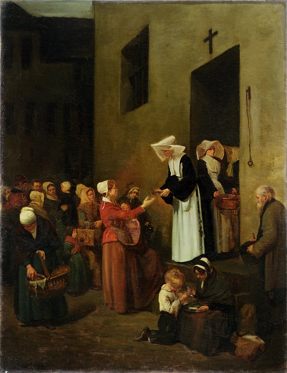 Välgörenhet, 1851 av François Bonvin