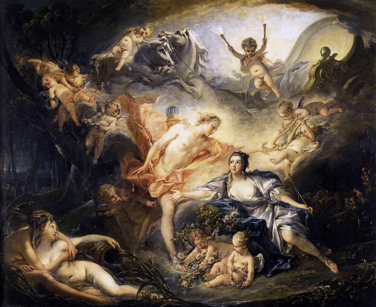 Apollo Revealing his Divinity before the Shepherdess Isse av François Boucher