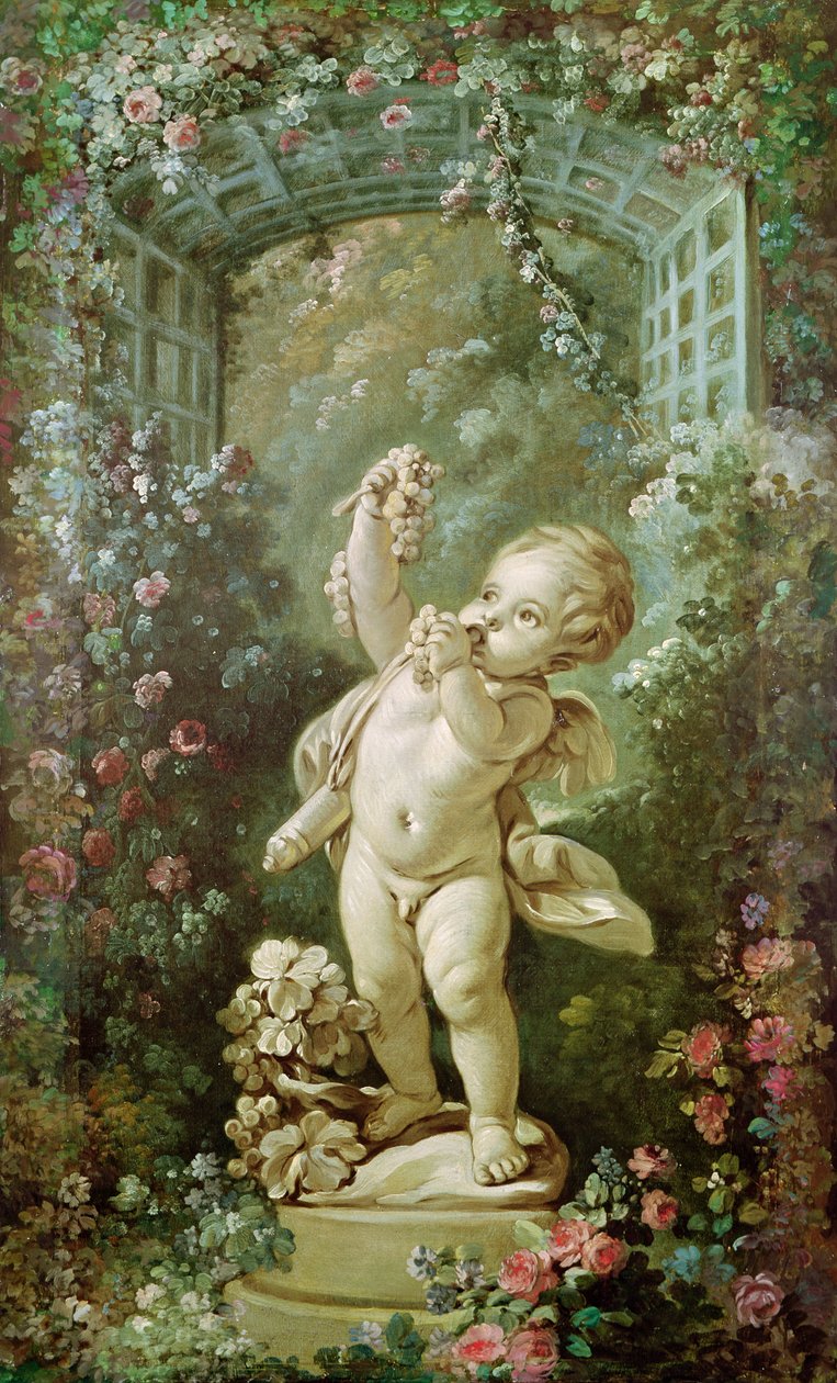 Amor med druvor av François Boucher