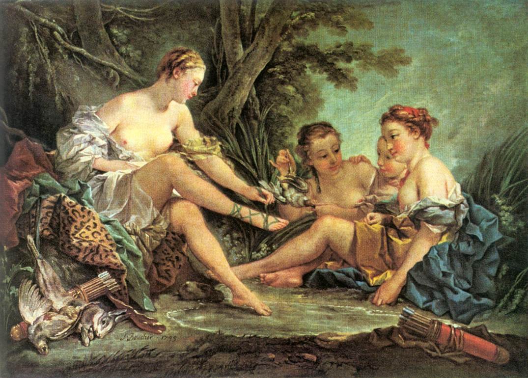 Diana after the Hunt av François Boucher