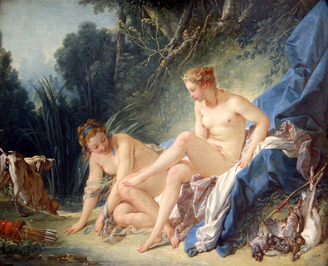 Diane sortant du bain  av François Boucher