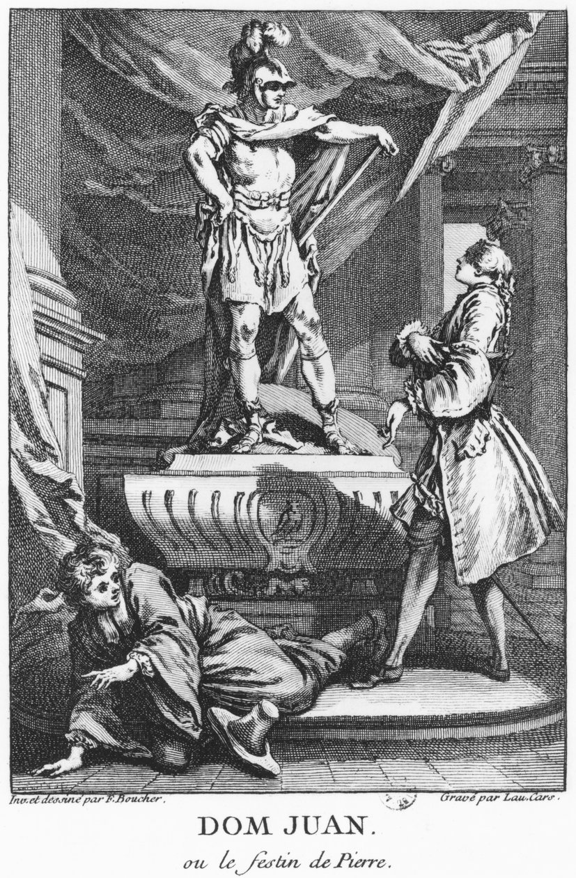 Don Juan and the Commendatore, illustration från 