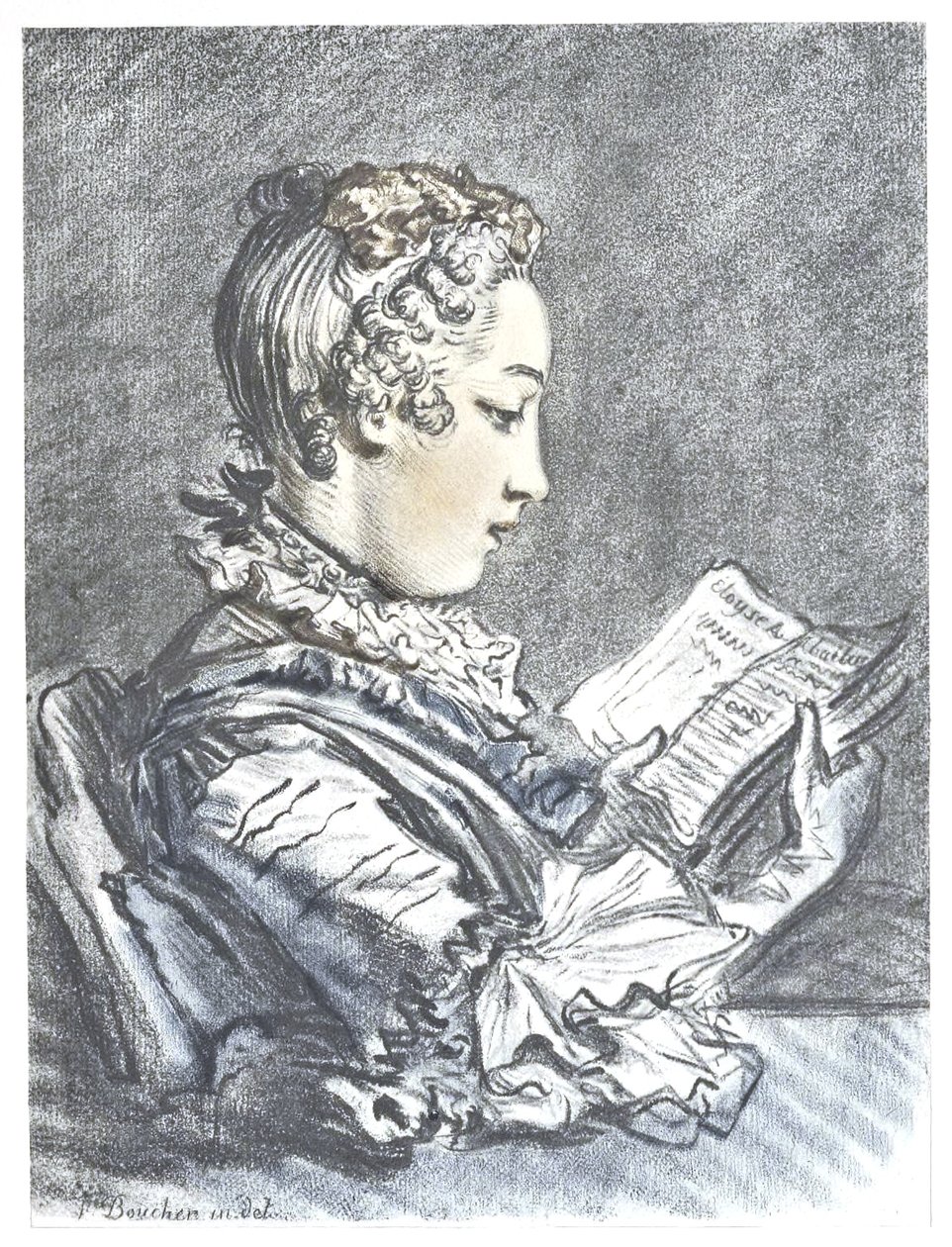 La Liseuse av François Boucher