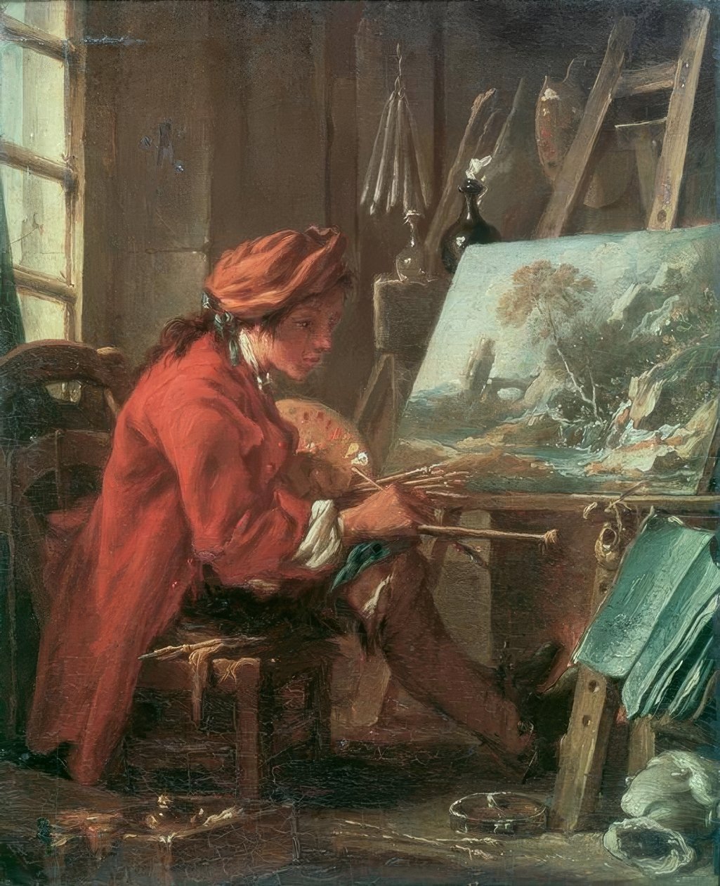 Målaren i sin ateljé av François Boucher