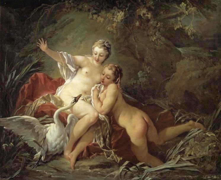 Leda and the Swan av François Boucher