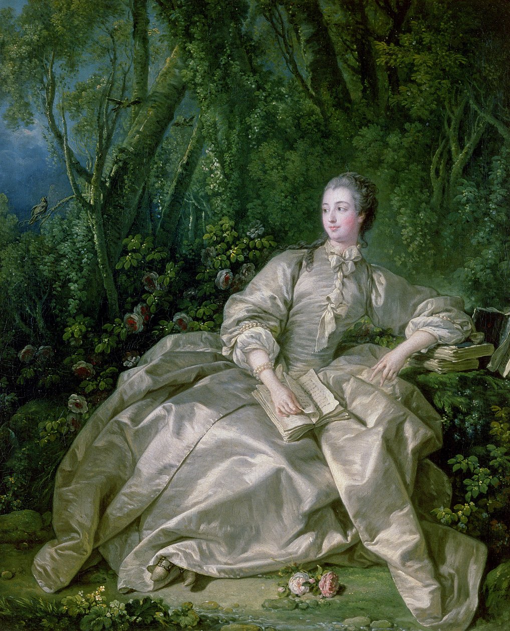 Madame de Pompadour, 1758 sverige av François Boucher