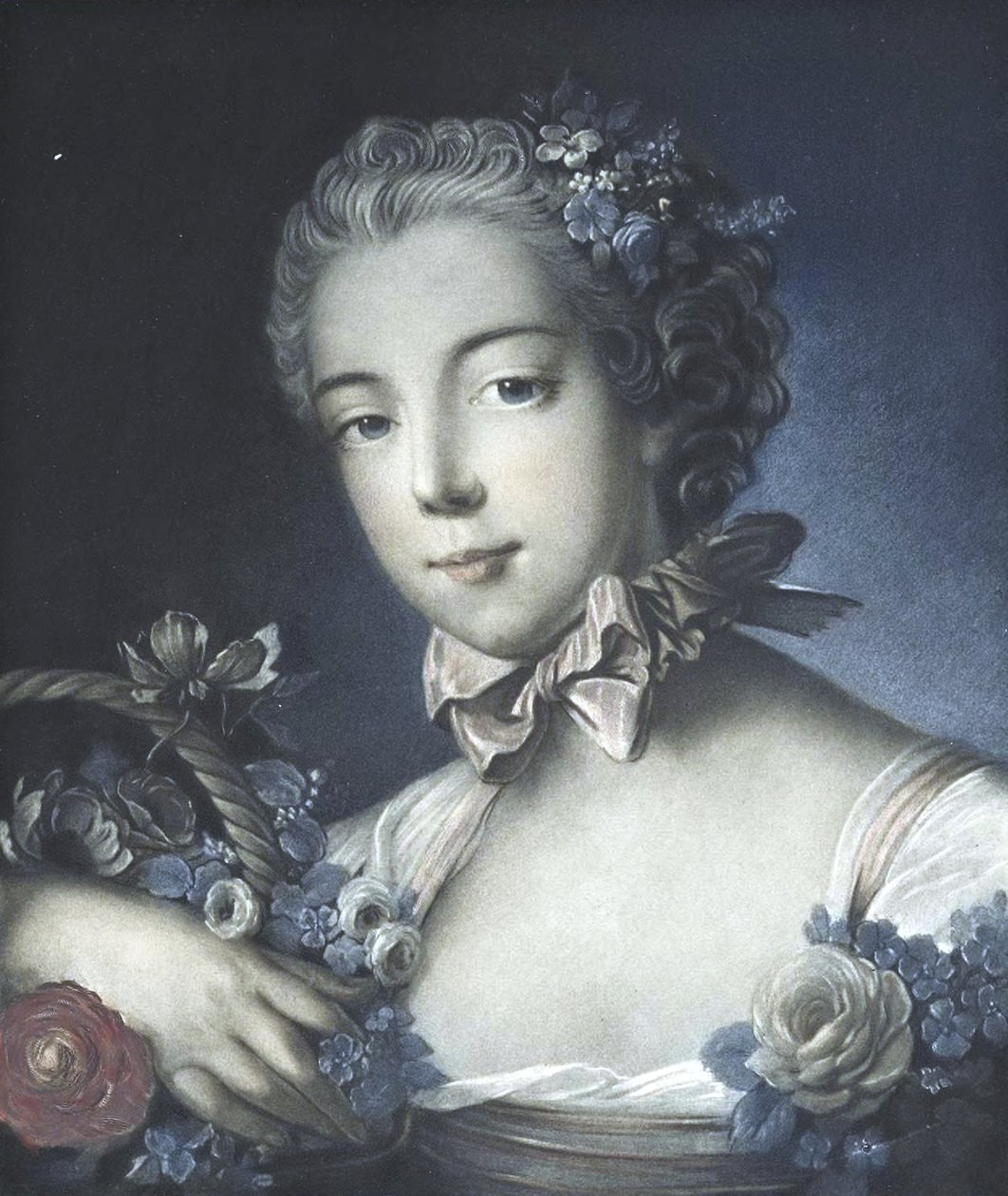 Portrait de jeune femme av François Boucher