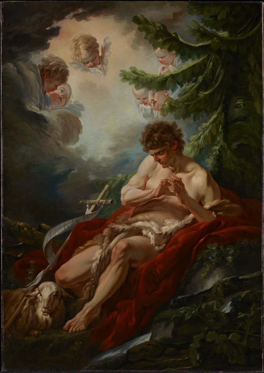 Sankt Johannes Döparen, ca 1755 av François Boucher