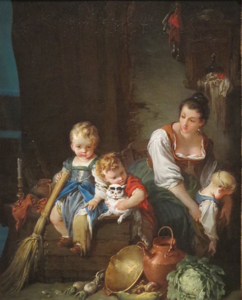 The Beautiful Country Woman  av François Boucher