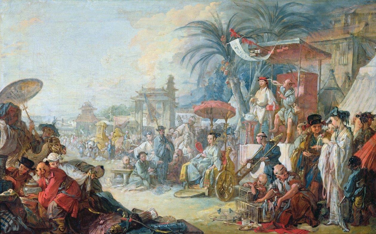 Den kinesiska mässan, ca 1742 av François Boucher