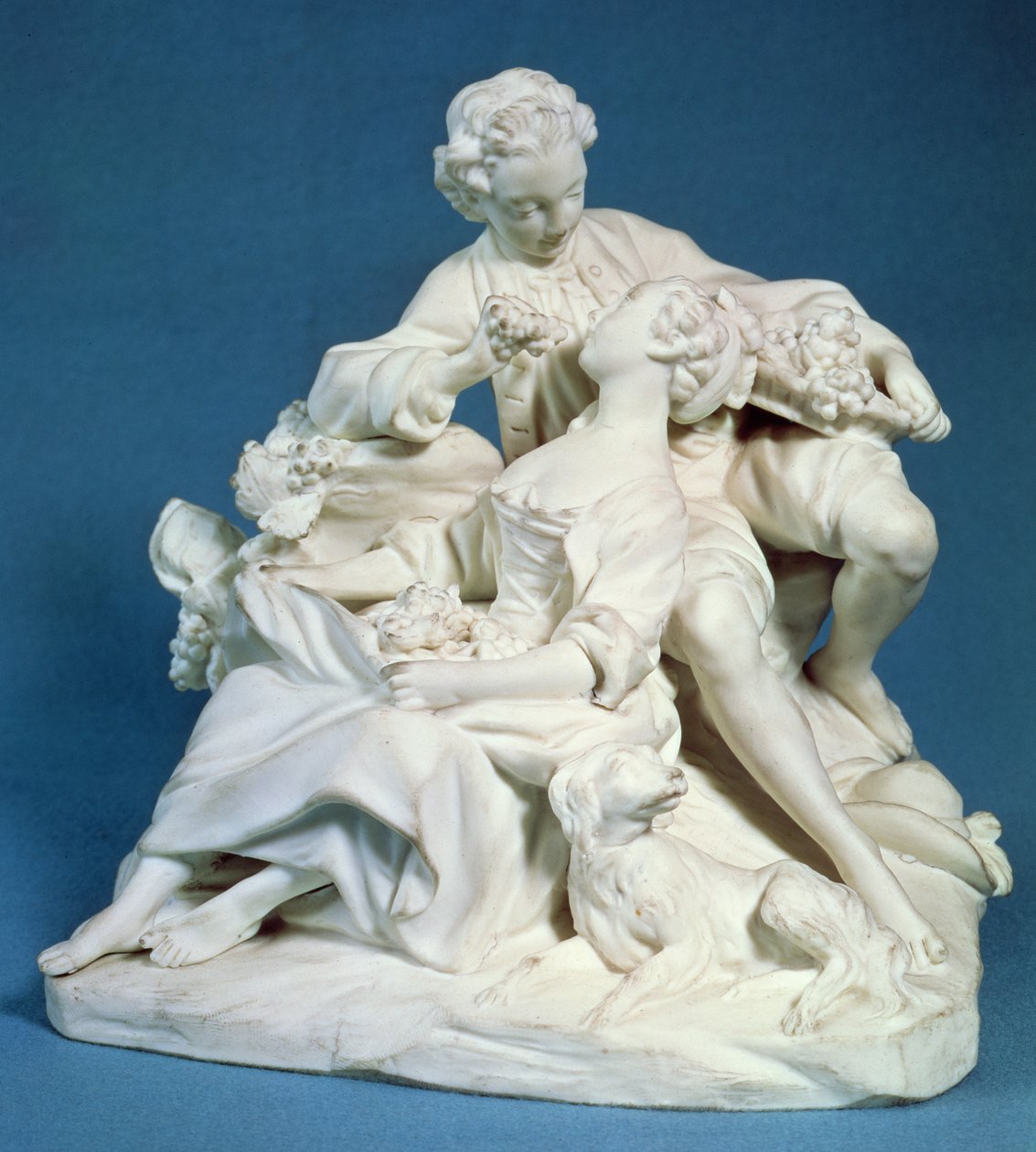 The Grape Eaters (marmor) av François Boucher