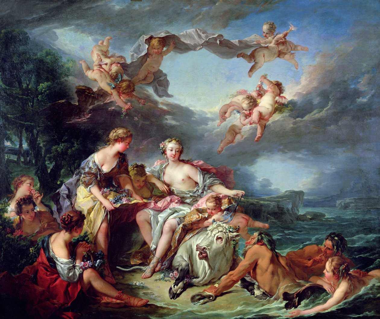 Europas våldtäkt, 1747 av François Boucher