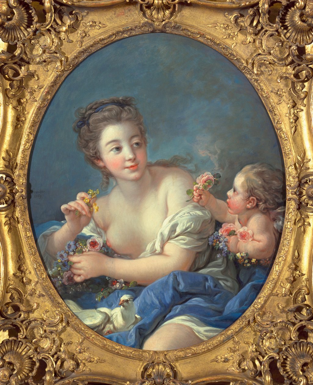 Venus och Amor, 1769 av François Boucher