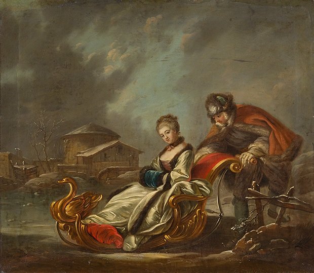 Vier Jahreszeiten, Winter av François Boucher