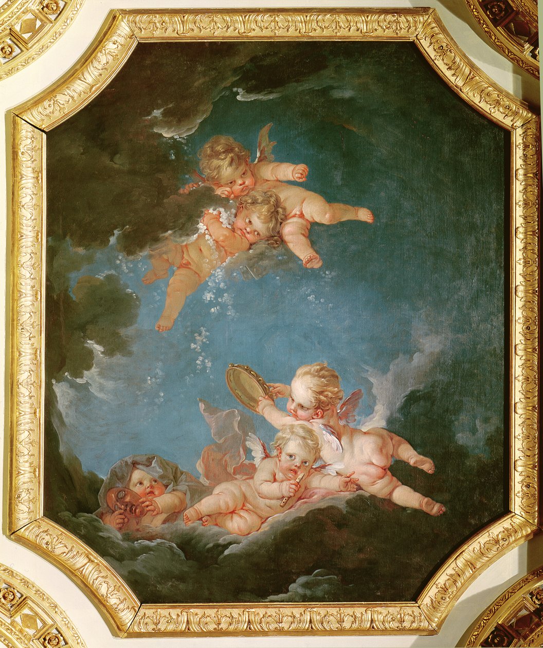 Winter, från en serie av de fyra årstiderna i Salle du Conseil av François Boucher