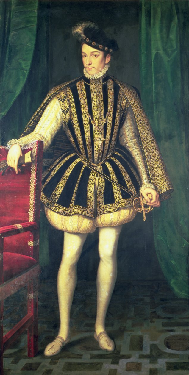 Kung Karl IX av Frankrike (1550-74), c.1565 av François Clouet