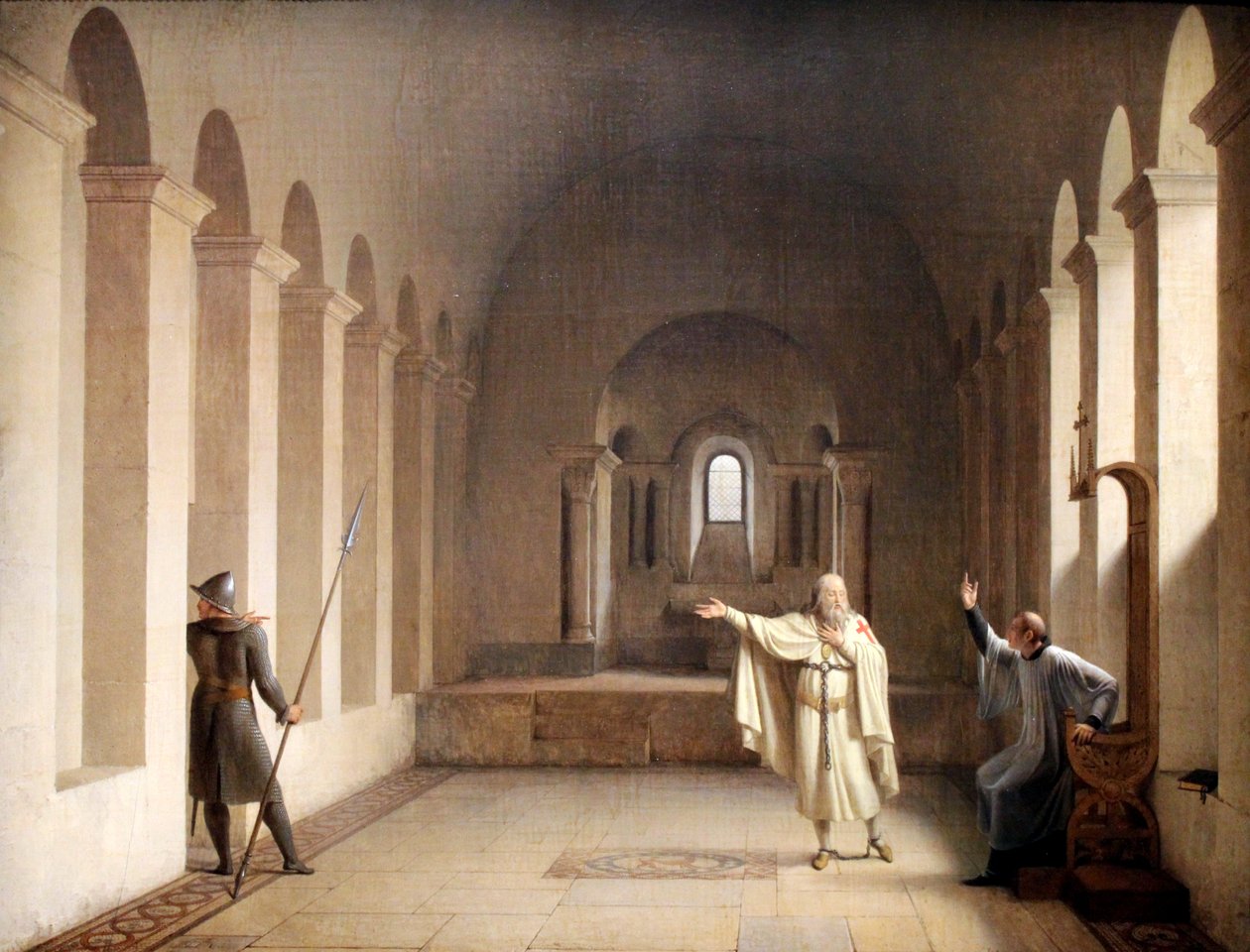 Jacques de Molay, stormästaren i templarna av François Fleury Richard