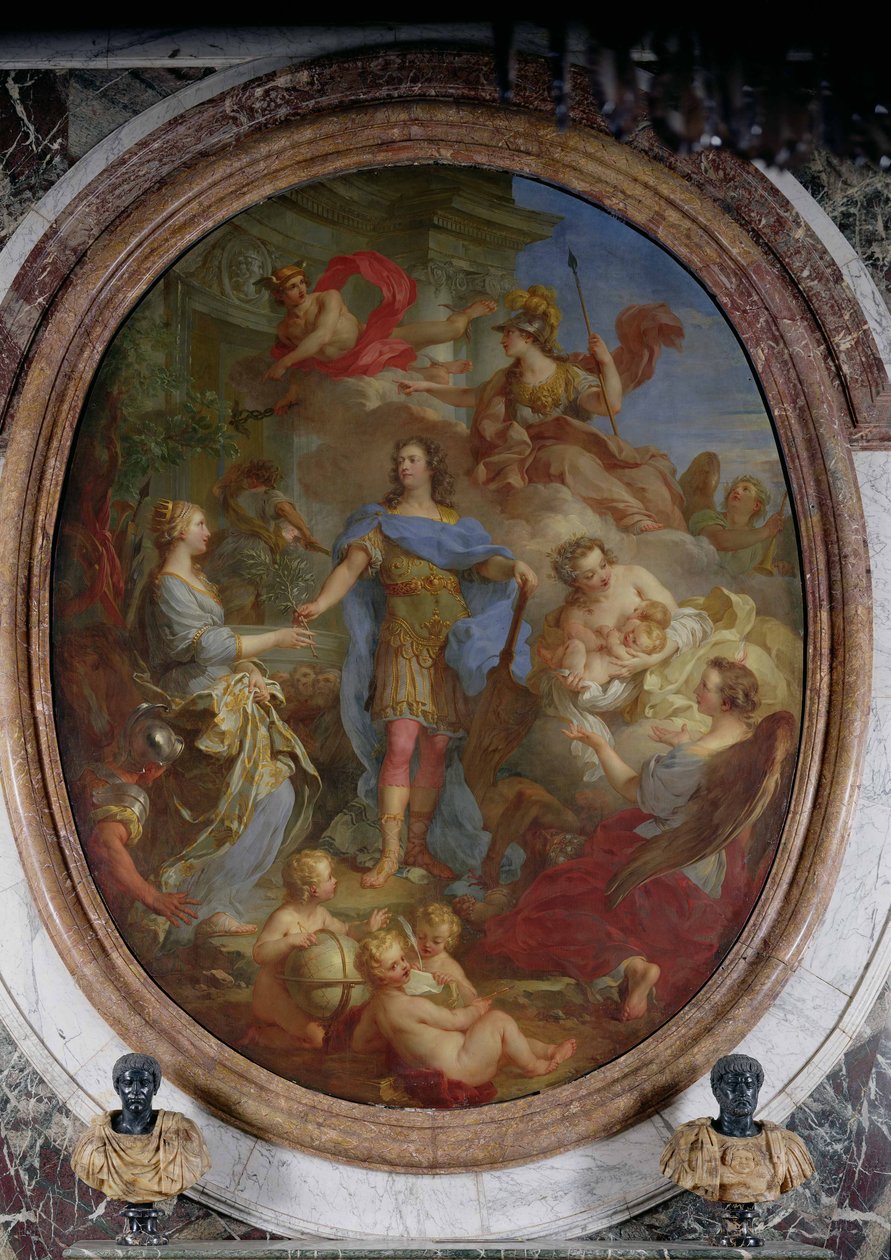 Louis XV (1710-74) Kutoa Amani kwa Ulaya, 1729 swed av François Lemoyne