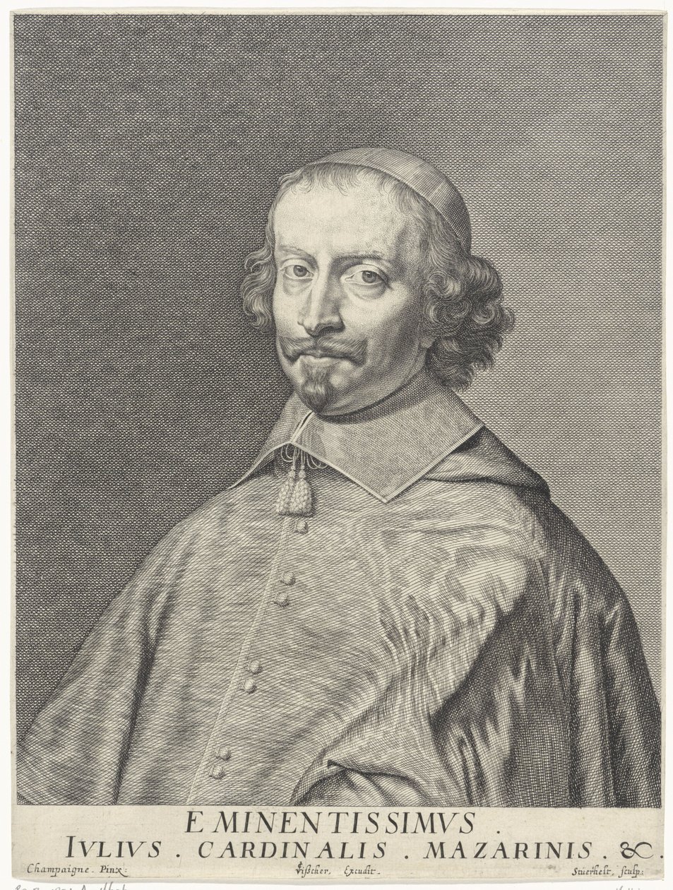 Porträtt av kardinal Giulio Raimondo Mazarino (1602-1661) av François Stuerhelt