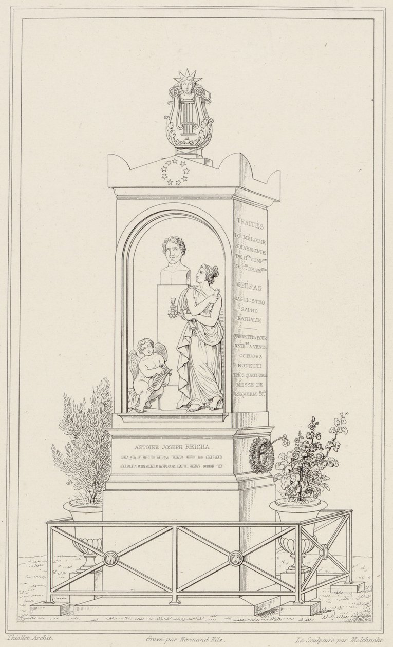 Grav av Antoine Reicha av Francois Thiollet