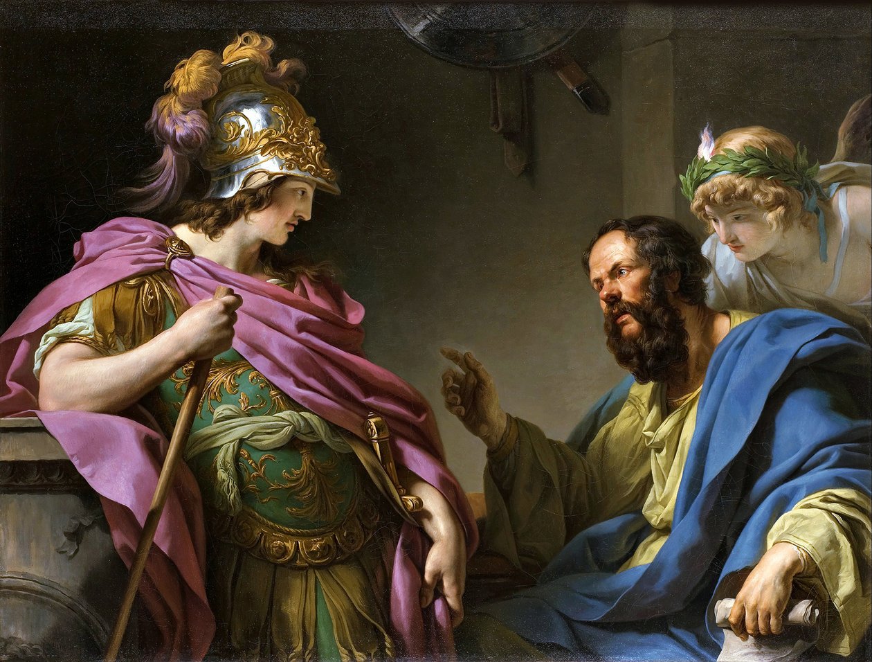 Alcibiades undervisas av Sokrates, 1776. av François André Vincent