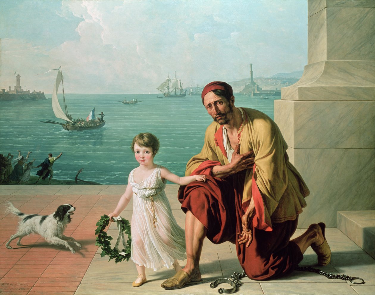En allegori som representerar frigivningen av franska och italienska fångar, 1806 av François André Vincent