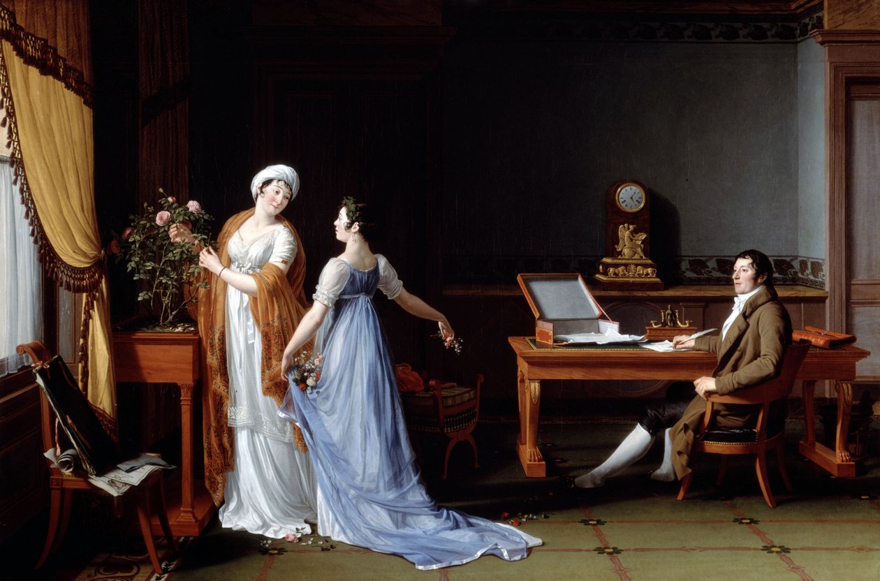 Greve de la Foret med sin hustru och dotter, 1804 av François André Vincent