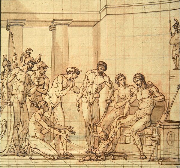 Pyrrhusbarnet inför Glaucias av François André Vincent