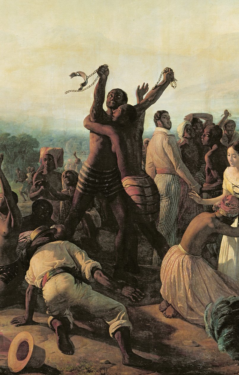 Proklamationen om avskaffandet av slaveriet i de franska kolonierna, 23 april 1848, 1849 av François Auguste Biard