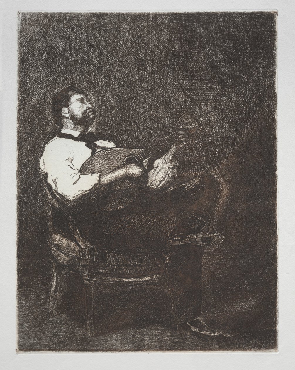 Gitarrspelare, 1861. av François Bonvin