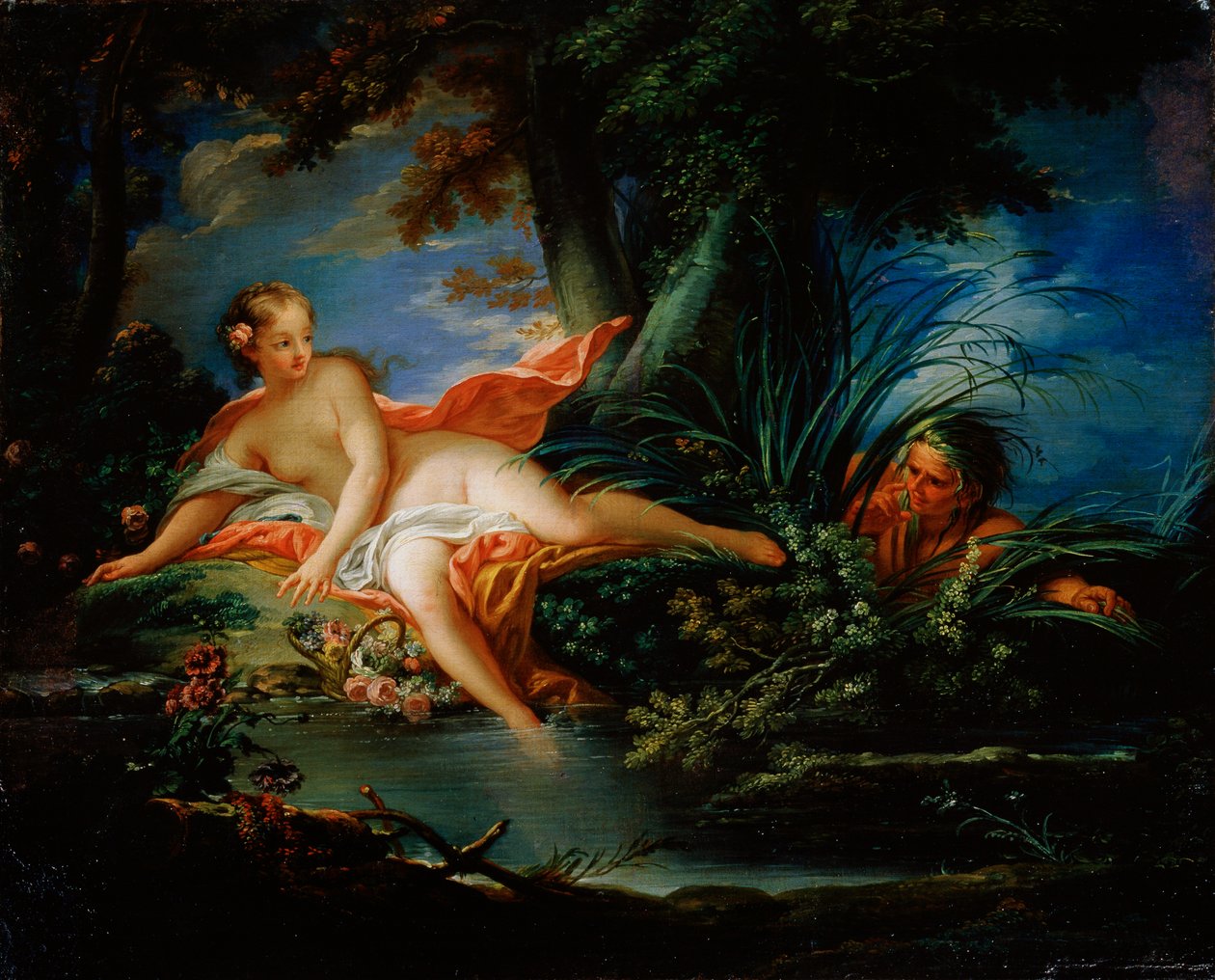 En rädd badare, 1736. av François Boucher