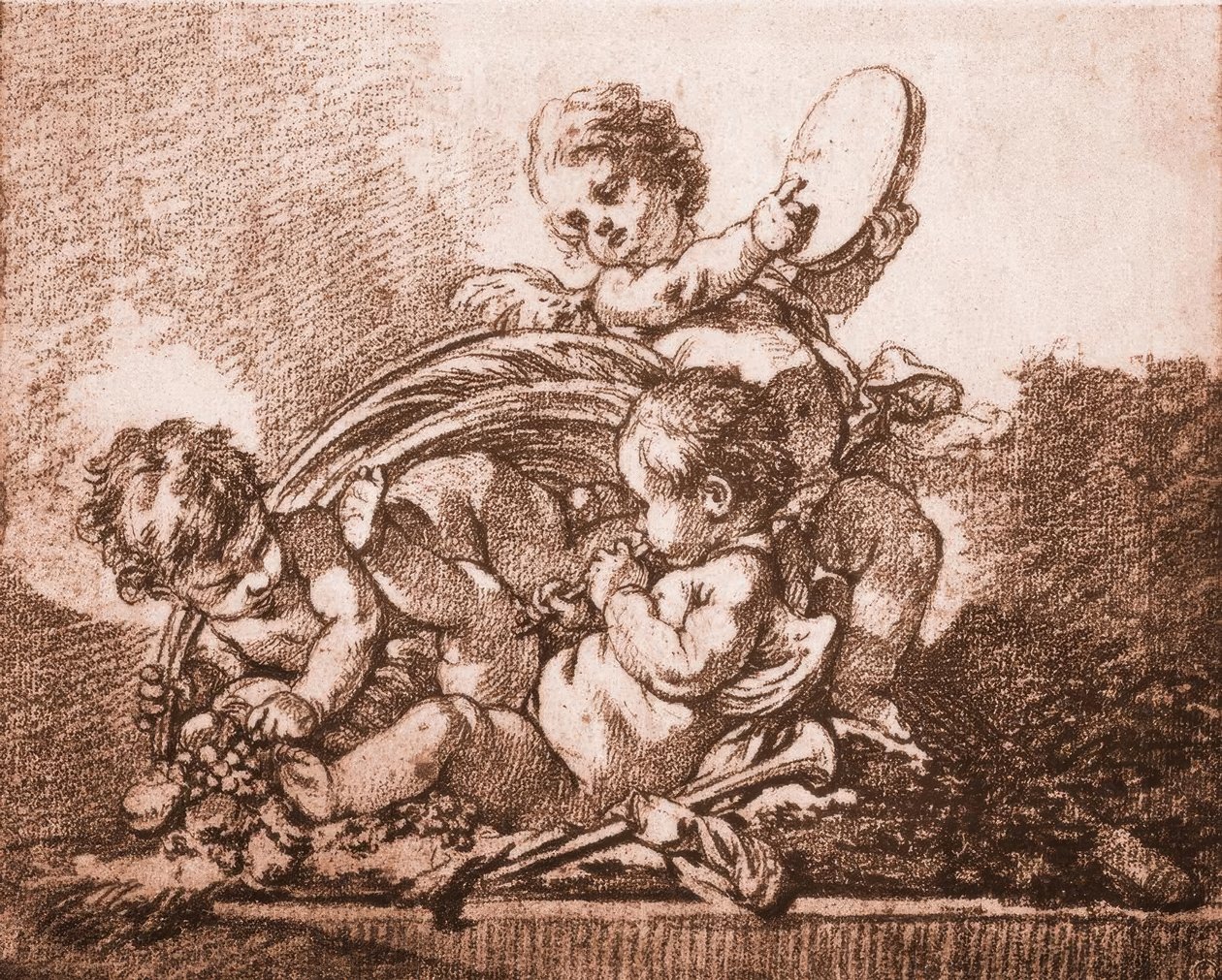 Allegori om hösten av François Boucher