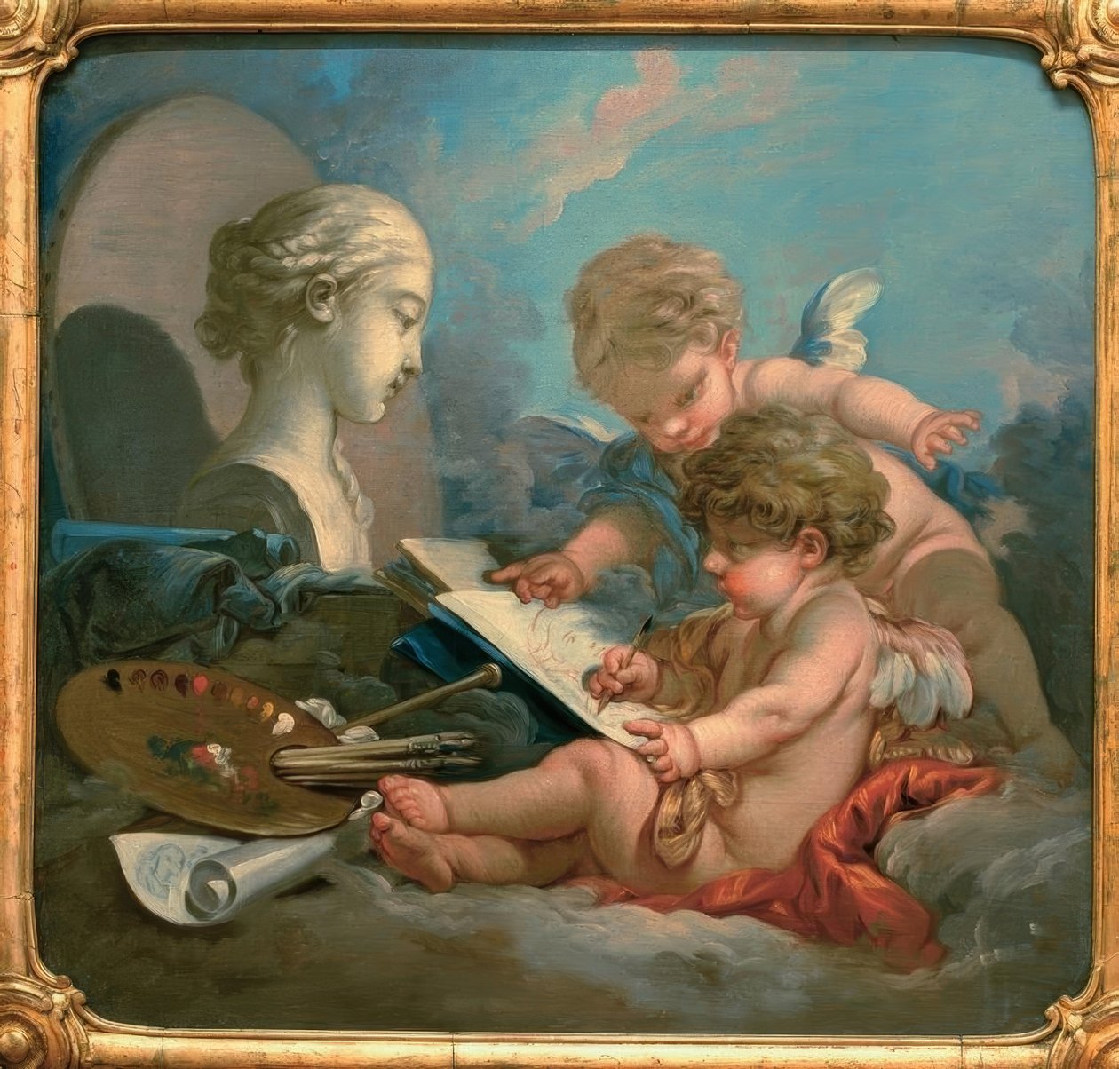 Allegori av målning av François Boucher