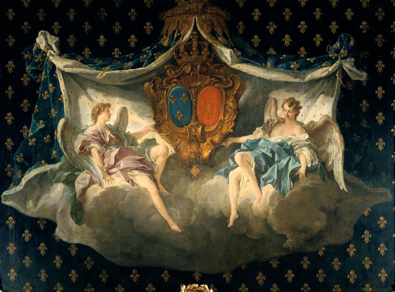 Allegori över Frankrike och Navarra, 1740 av François Boucher