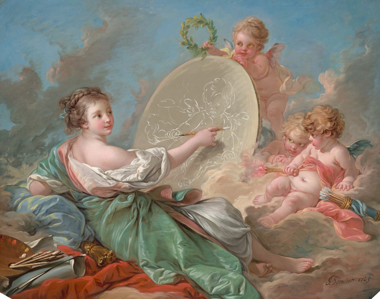 Allegori av målning av François Boucher