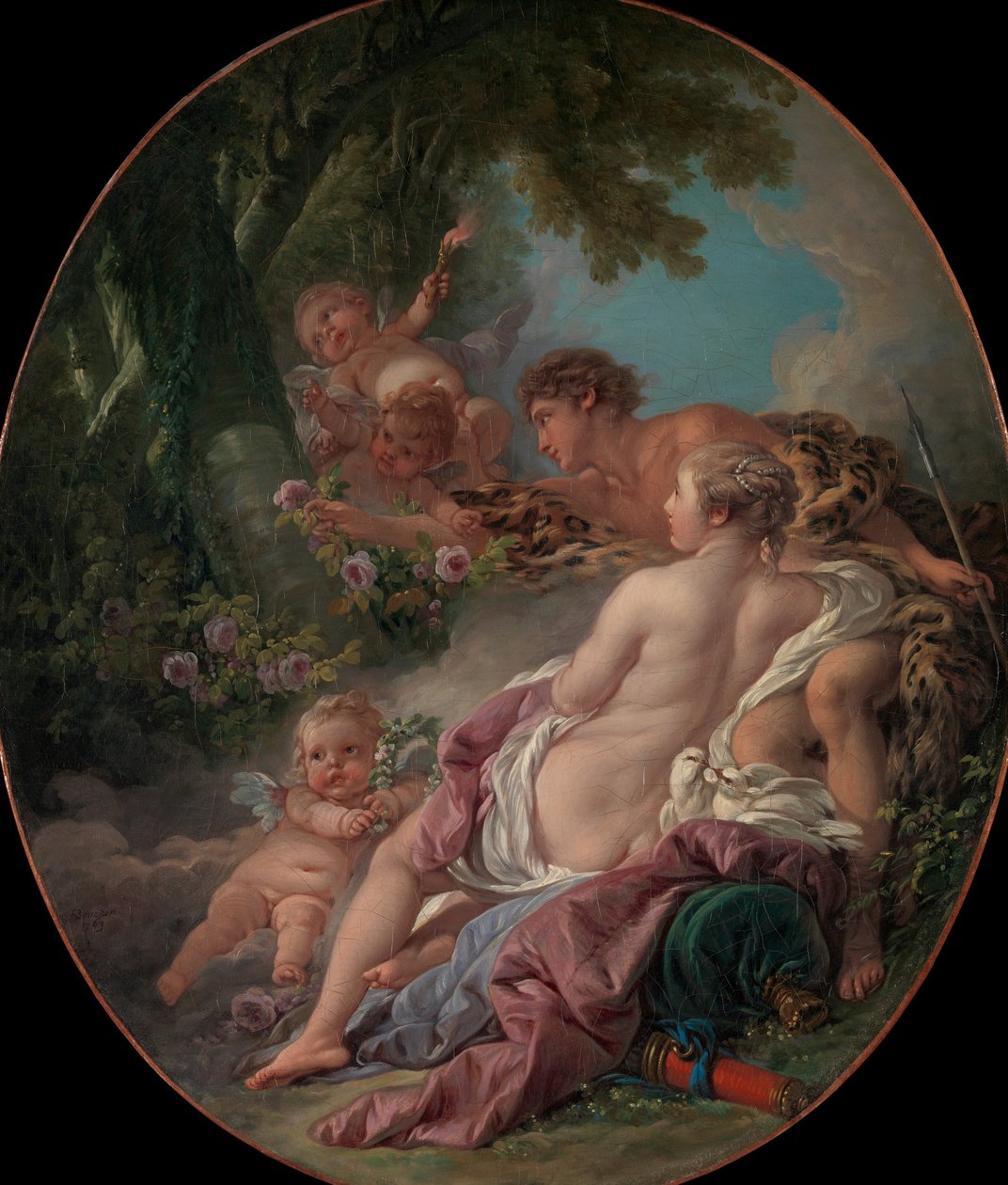 Angelica och Medoro, 1763. av François Boucher