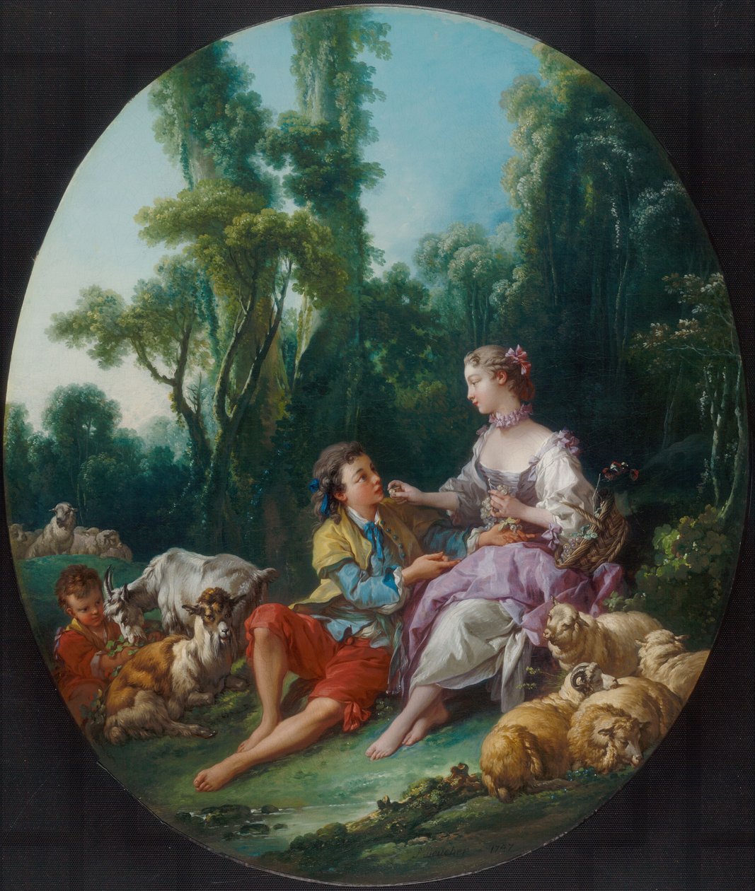 Tänker de på druvan (Pensent-ils au raisin) av François Boucher