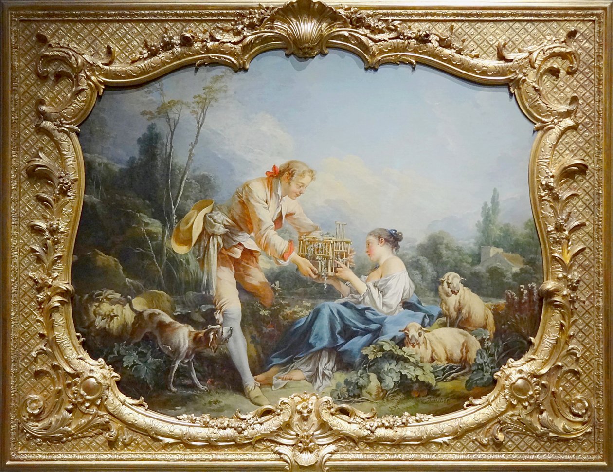 Boucher - Den medgörliga herden, Paris, Archives nationales, Hôtel de Soubise av François Boucher