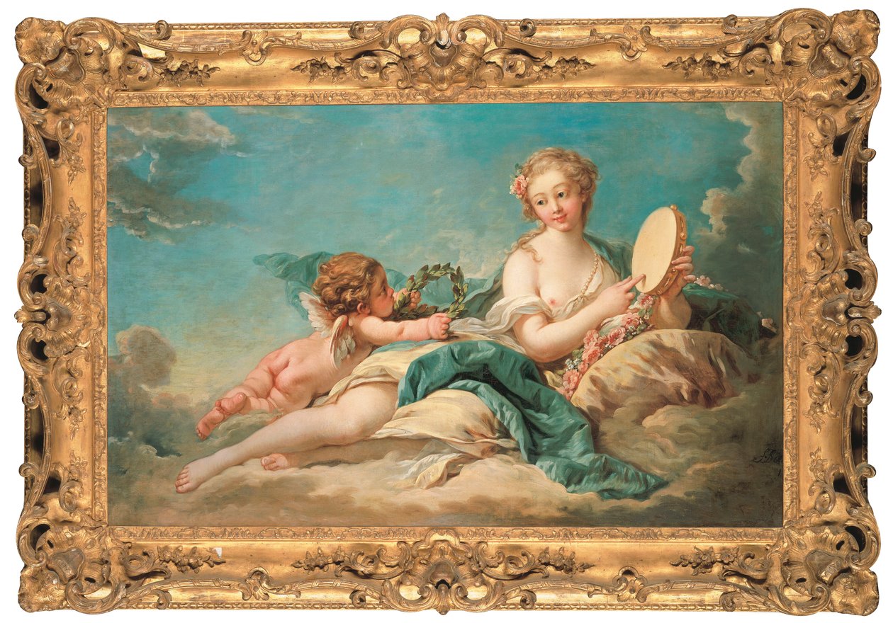 Clio, historiens och sångmusan, 1758 av François Boucher