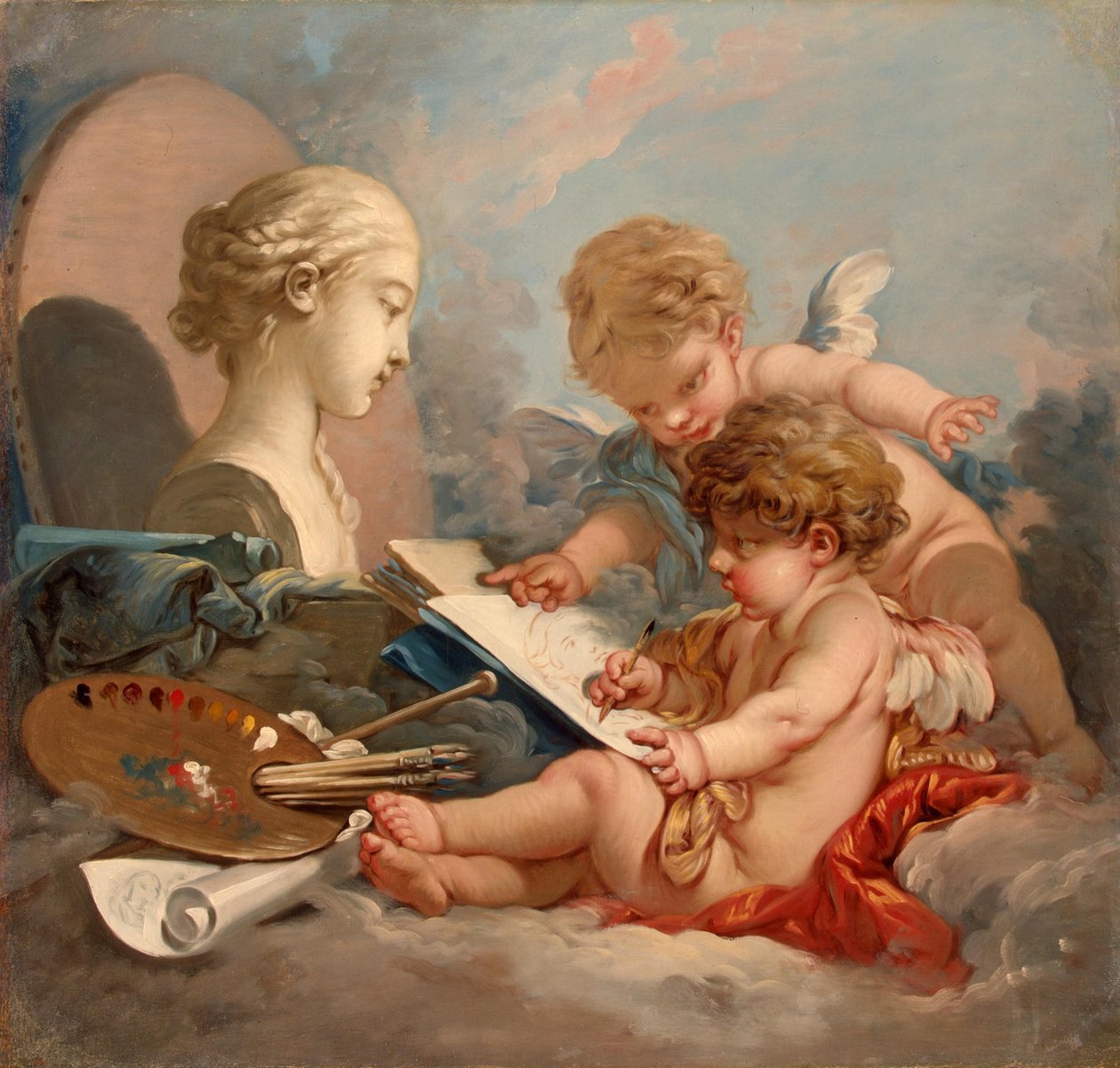 Amoretten. Allegori om målning av François Boucher