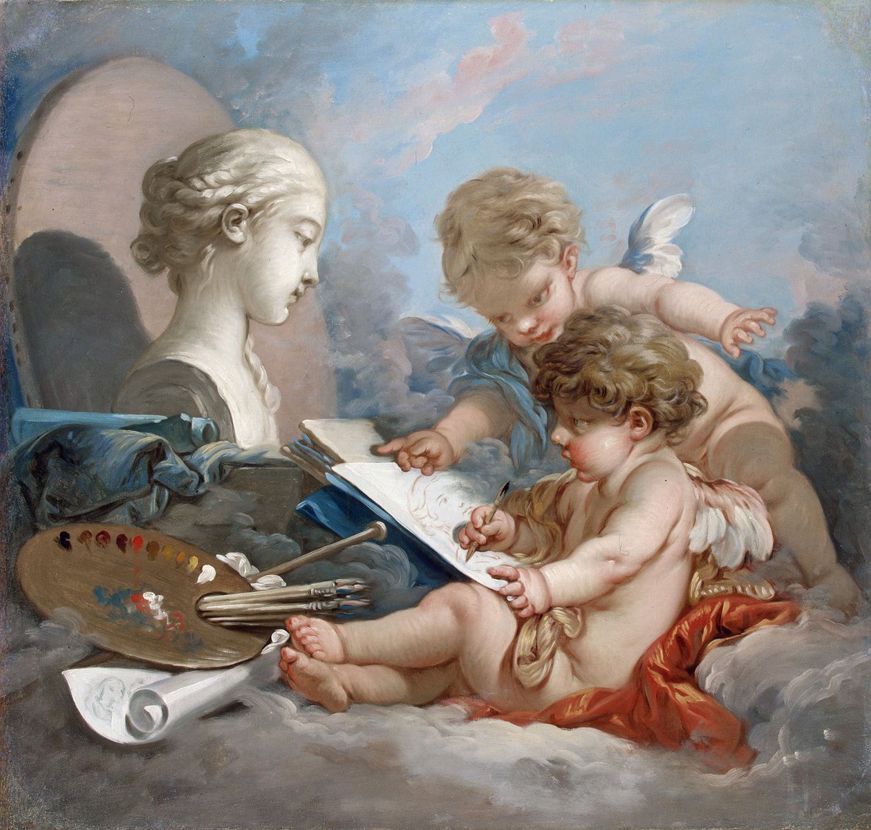 Amoretten. Allegori om målning av François Boucher