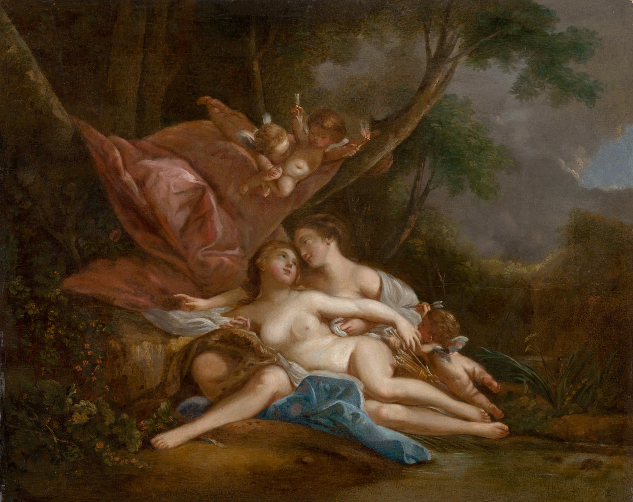 Diana och Callisto, 1760. av François Boucher