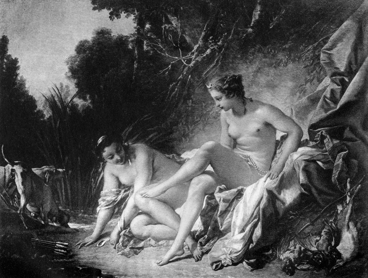 Diana lämnar sitt bad, 1700-talet 1905. av François Boucher
